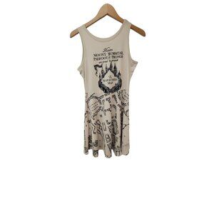 Harry Potter Marauders Map Dress Sleeveless M